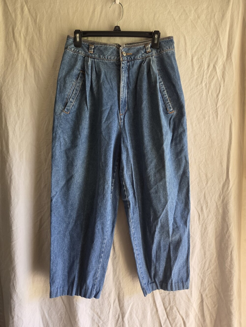 Vintage Jordache Jeans Womens 12 Mom Jeans Pleated Tapered High Waist Y2K 1990s